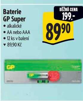 Baterie GP Super 12 ks 