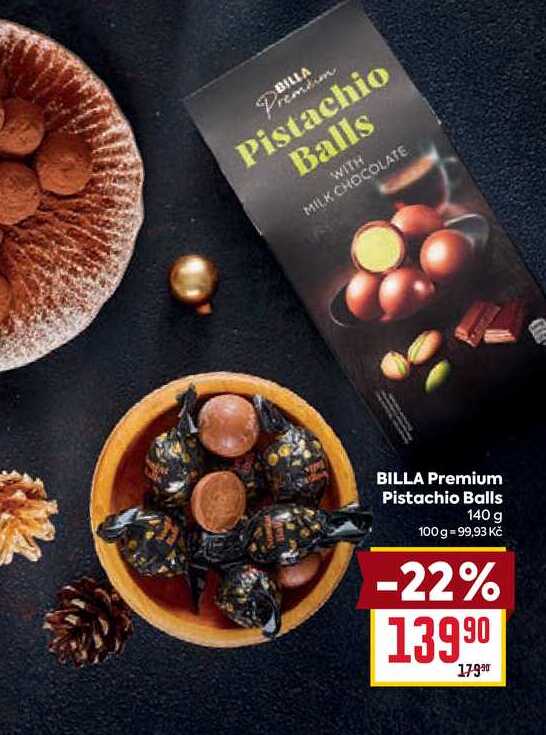 BILLA Premium Pistachio Balls 140g 