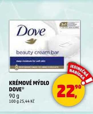 KRÉMOVÉ MÝDLO DOVE, 90 g