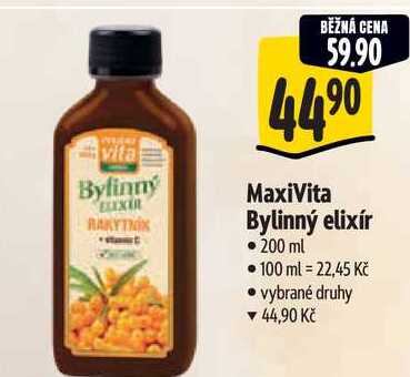 MaxiVita Bylinný elixír, 200 ml