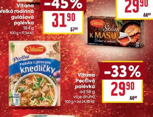 Vitana Poctivá polévka od 58 g 