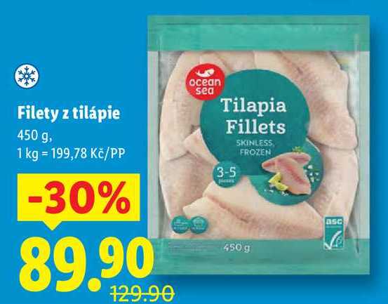 Filety z tilápie, 450 g