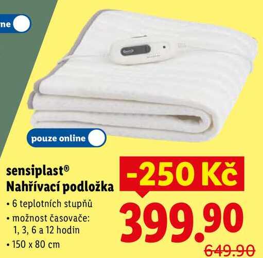 sensiplast Nahřívací podložka
