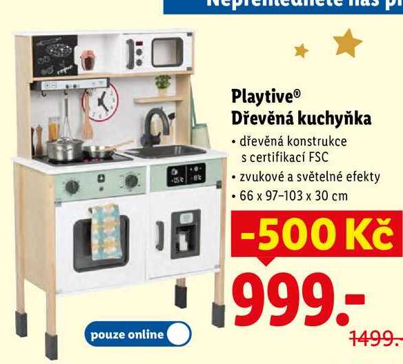 Playtive Dřevěná kuchyňka 