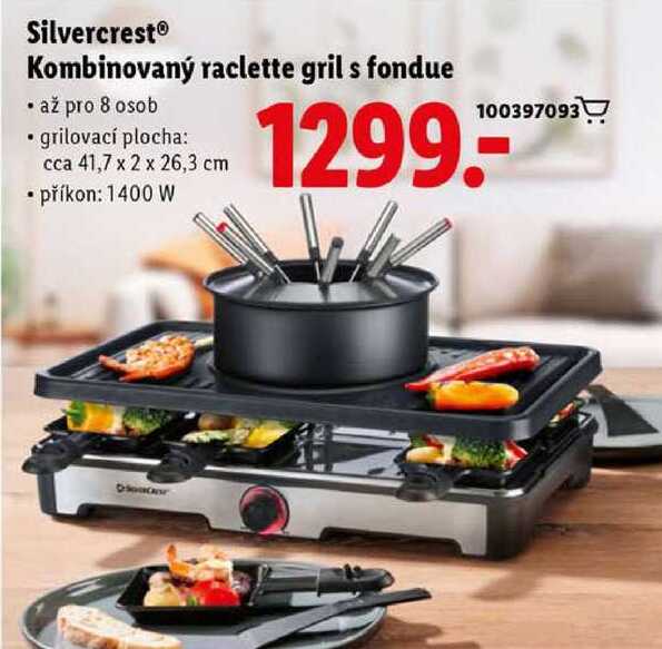 Silvercrest Kombinovaný raclette gril s fondue