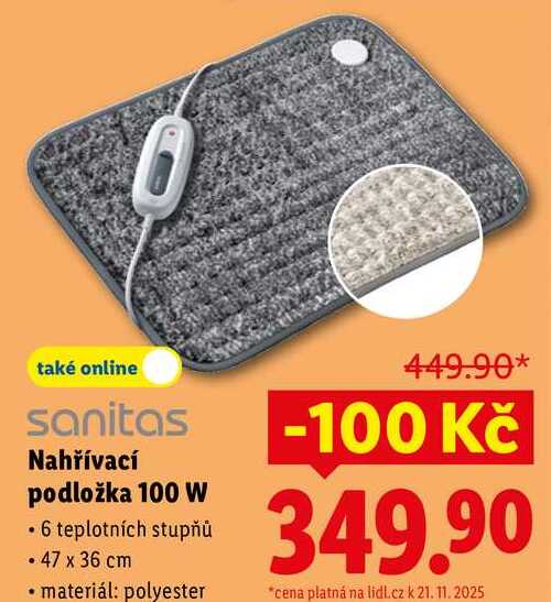 Nahřívací podložka 100 W