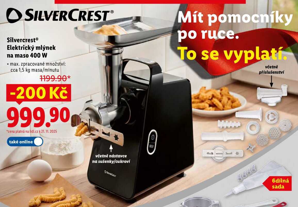 Silvercrest Elektrický mlýnek na maso 400 W