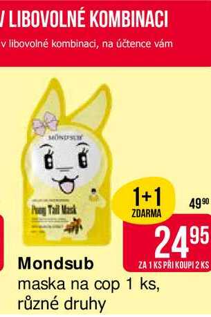 Mondsub maska na cop 1 ks, různé druhy
