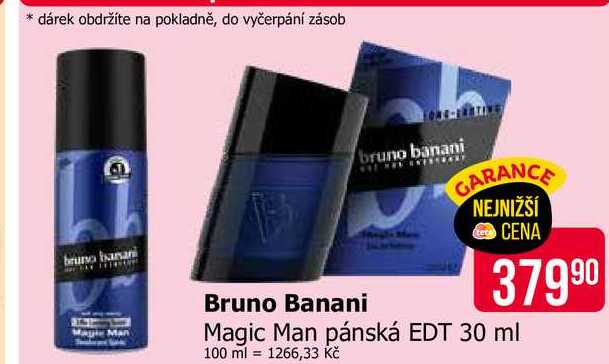 Bruno Banani Magic Man pánská EDT 30 ml 