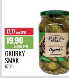 OKURKY SMAK 870ml 