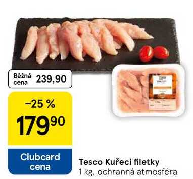 Tesco Kuřecí filetky, 1 kg