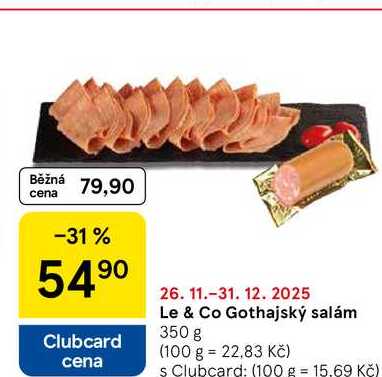 Le & Co Gothajský salám, 350 g 