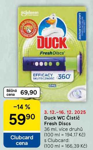 Duck WC Čistič Fresh Discs, 36 ml, více druhů