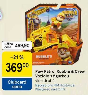 Paw Patrol Rubble & Crew Vozidlo s figurkou více druhů