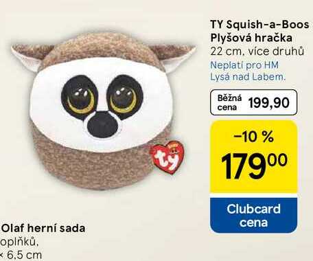 TY Squish-a-Boos Plyšová hračka 22 cm, více druhů