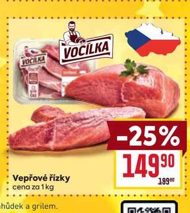 Vepřové řízky cena za 1kg