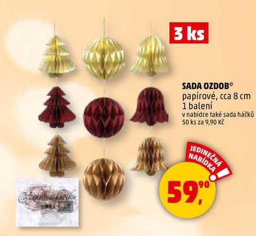 SADA OZDOB, 3 ks
