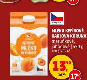 MLÉKO KEFÍROVÉ KARLOVA KORUNA, 450 g