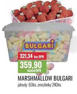 MARSHMALLOW BULGARI jahody 60ks, zmrzlinky 240ks 