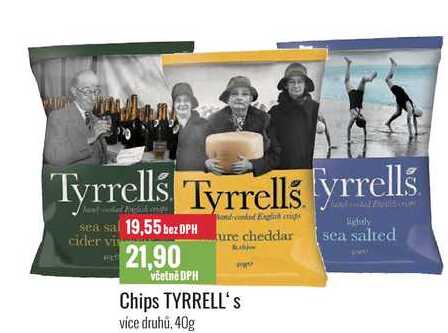 Chips TYRRELL's 40g 