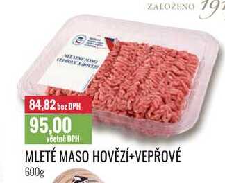 MLETÉ MASO HOVĚZÍ+VEPŘOVÉ 600g 