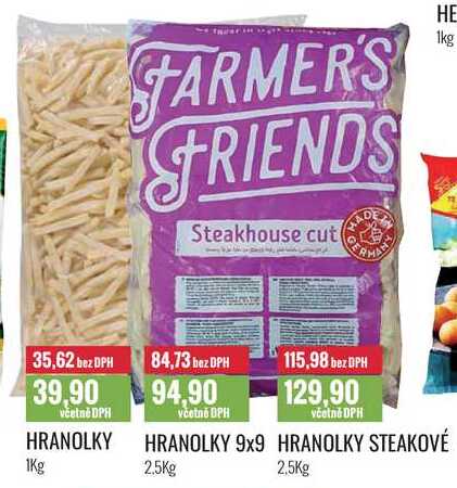 HRANOLKY 1Kg/HRANOLKY 9x9 2,5kg/HRANOLKY STEAKOVÉ 2,5kg
