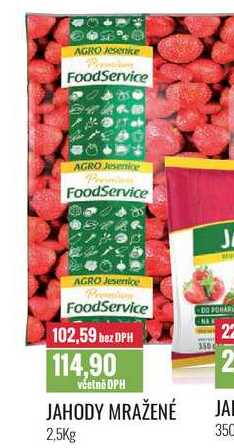 JAHODY MRAŽENÉ 2,5Kg 