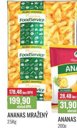 ANANAS MRAŽENÝ 2,5Kg