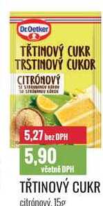 TŘTINOVÝ CUKR citrónový, 15g