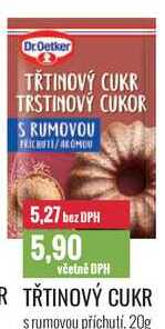 TŘTINOVÝ CUKR s rumovou příchutí 20g