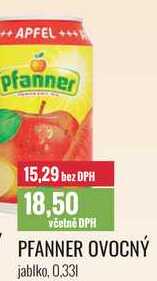 PFANNER OVOCNÝ jablko, 0,33l