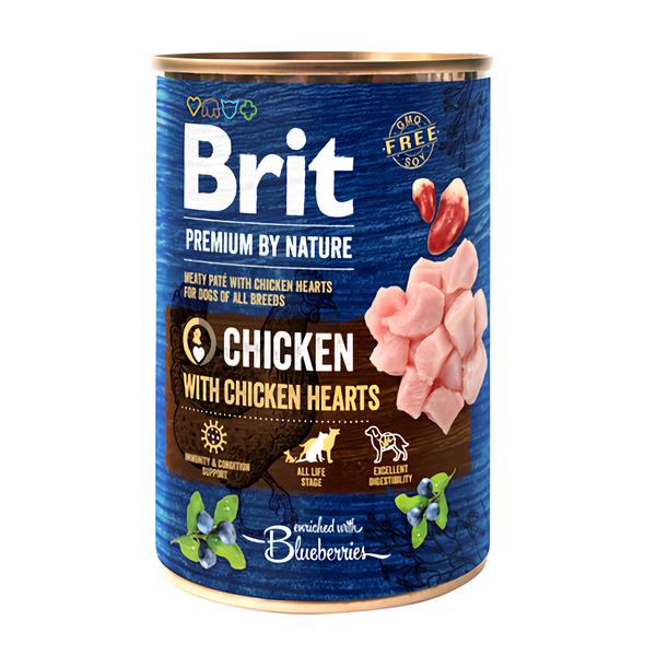 Brit Premium by Nature Masové paté s kuřecími srdíčky pro psy