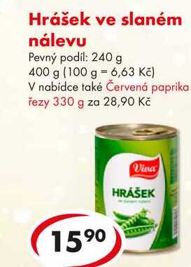 Hrášek ve slaném nálevu, 400 g