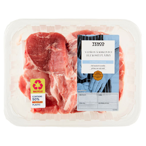 Tesco Vepřová krkovice plátky bez kosti, 400 g