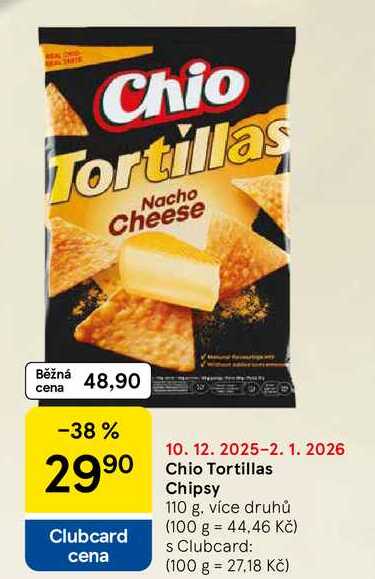 Chio Tortillas Chipsy, 110 g