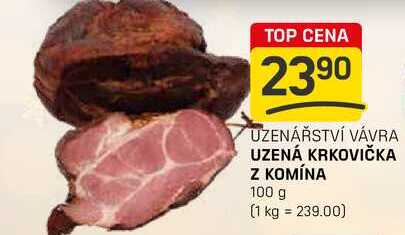 UZENÁ KRKOVIČKA Z KOMÍNA 100 g