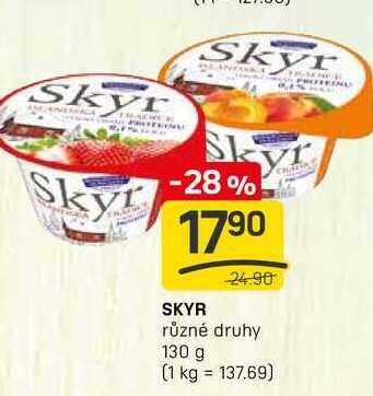 SKYR různé druhy 130 g