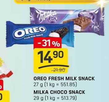 MILKA CHOCO SNACK 29 g