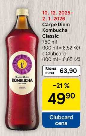 Carpe Diem Kombucha Classic, 750 ml  