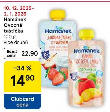 Hamánek Ovocná taštička, 100 g