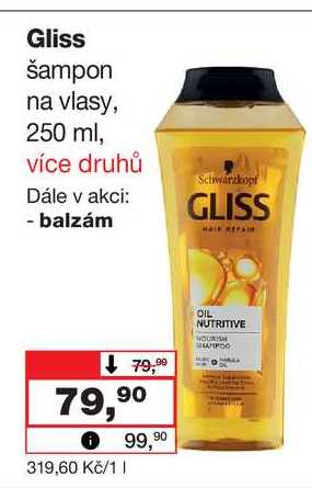 Gliss šampon na vlasy, 250 ml
