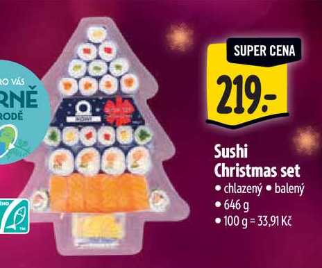Sushi Christmas set 646 g