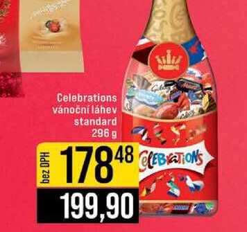 Celebrations vánoční láhev standard 296 g 