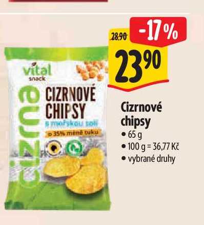 Cizrnové chipsy 65 g
