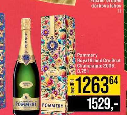 Pommery Royal Grand Cru Brut Champagne 2009 0,75l
