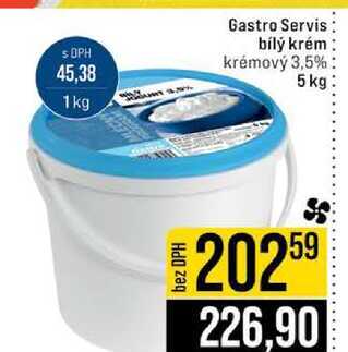 Gastro Servis bílý krém krémový 3,5% 5 kg