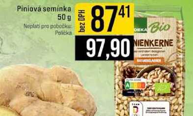Piniová semínka 50 g 