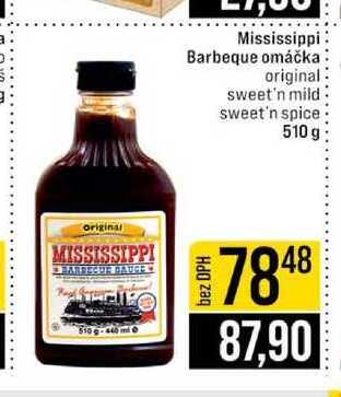 Mississippi Barbeque omáčka original sweet'n mild sweet'n spice 510 g