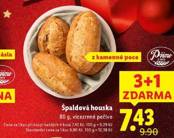 Špaldová houska, 80 g