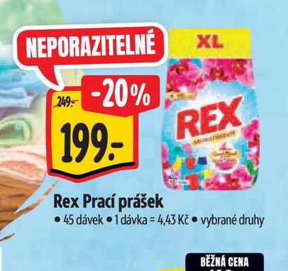 Rex Prací prášek 45 dávek